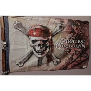 Disney Pirates of the Caribbean At Worlds End Movie Flag Normal Usage Wear